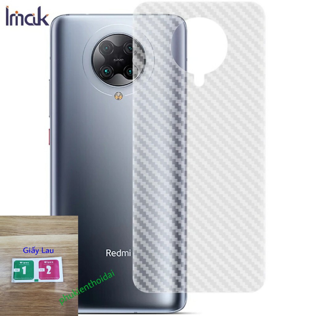 Dán lưng Carbon Redmi K30 Pro / K40 / k40 Pro / Poco F3 / K40 Gaming / K50 Gaming chống mồ hôi vân tay