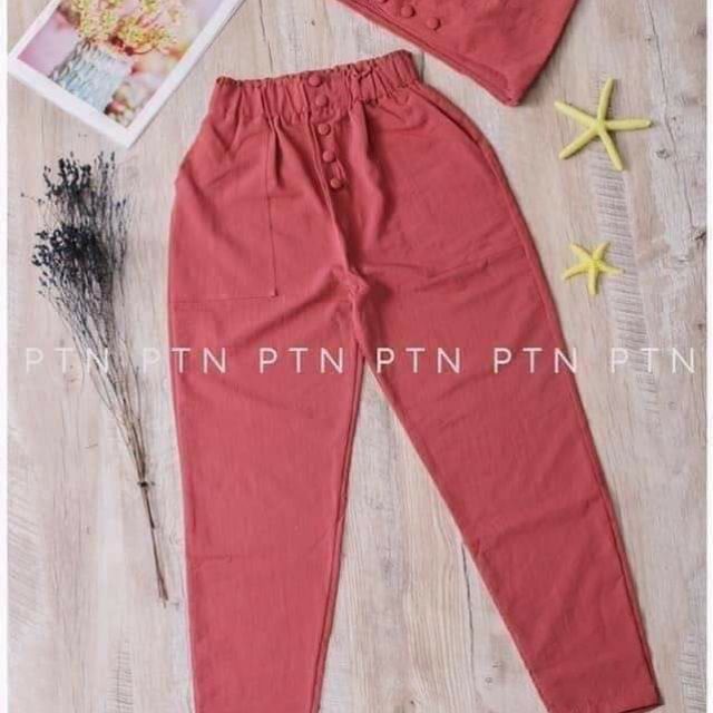 Quần baggy 5 khuy bọc