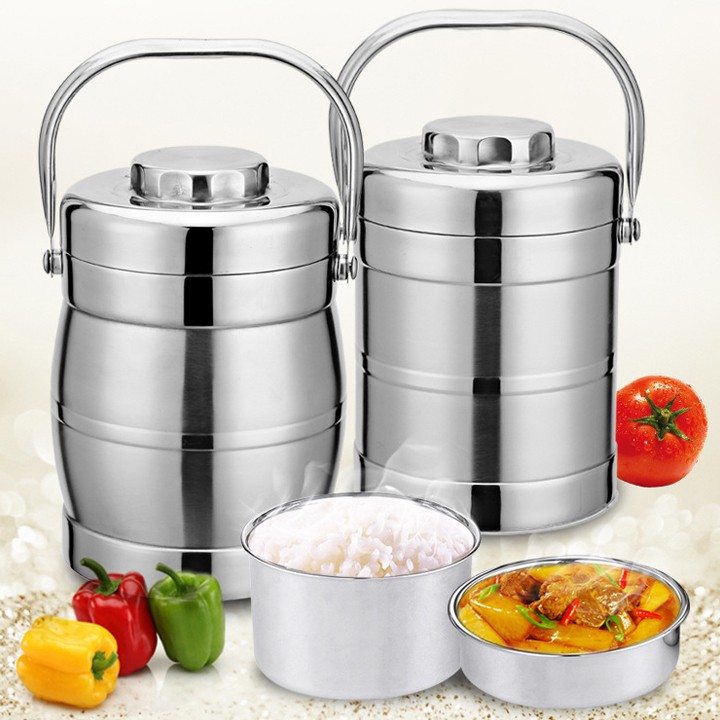 CẶP LỒNG HỘP CƠM INOX GIỮ NHIỆT HÀN QUỐC LOẠI CAO CẤP