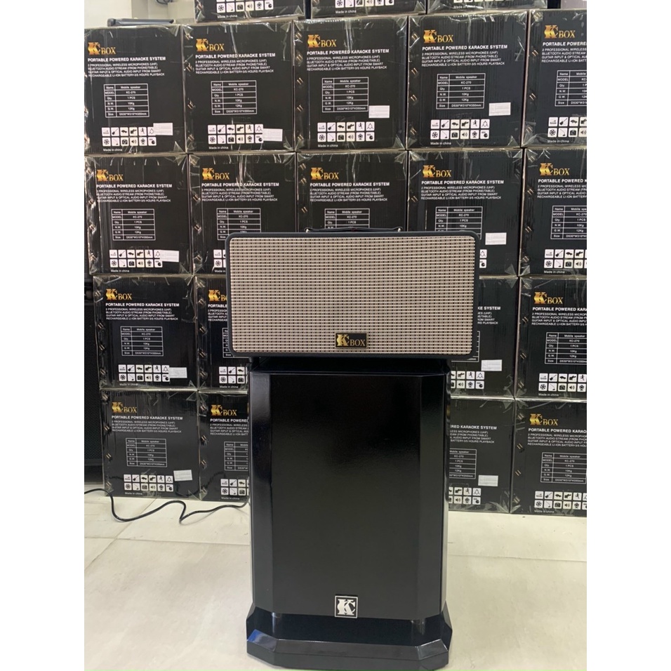 Loa di động xách tay KCbox KC-279 - 2micro có delay, reverb - Công Ty Thiên Phúc