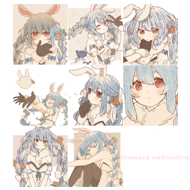 Bộ Dụng Cụ Thêu Tranh Hạt Cườm 5d Diy 30x30cm Hình Nhân Vật Hoạt Hình