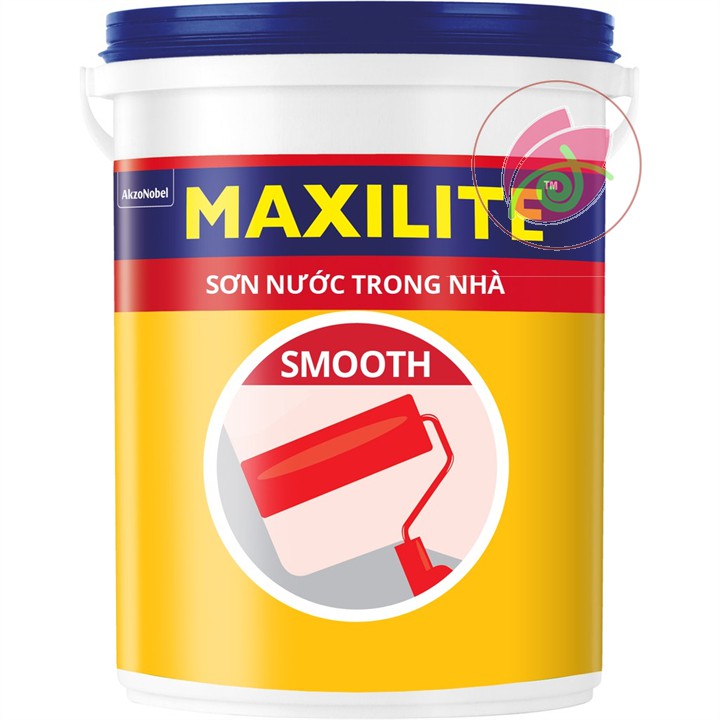 Sơn tường MAXILITE SMOOTH INTERIOR sơn nước nội thất màu trắng đen xám hồng xanh ngọc, xanh lam , kem - (mẫu thử 1kg)