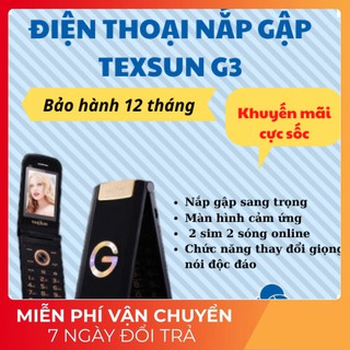 Điện thoại nắp gâp tkesun g3 thay đổi giọng nói