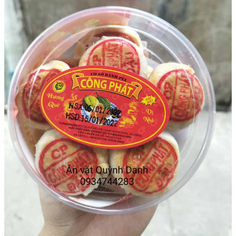 Bánh Pía Đậu Xanh Sầu Riêng MiNi Công Phát_10 cái