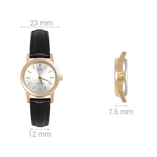 Hot đồng hồ nữ casio ltp-1095q-7a chính hãng - dây da - chống nước chính hãng