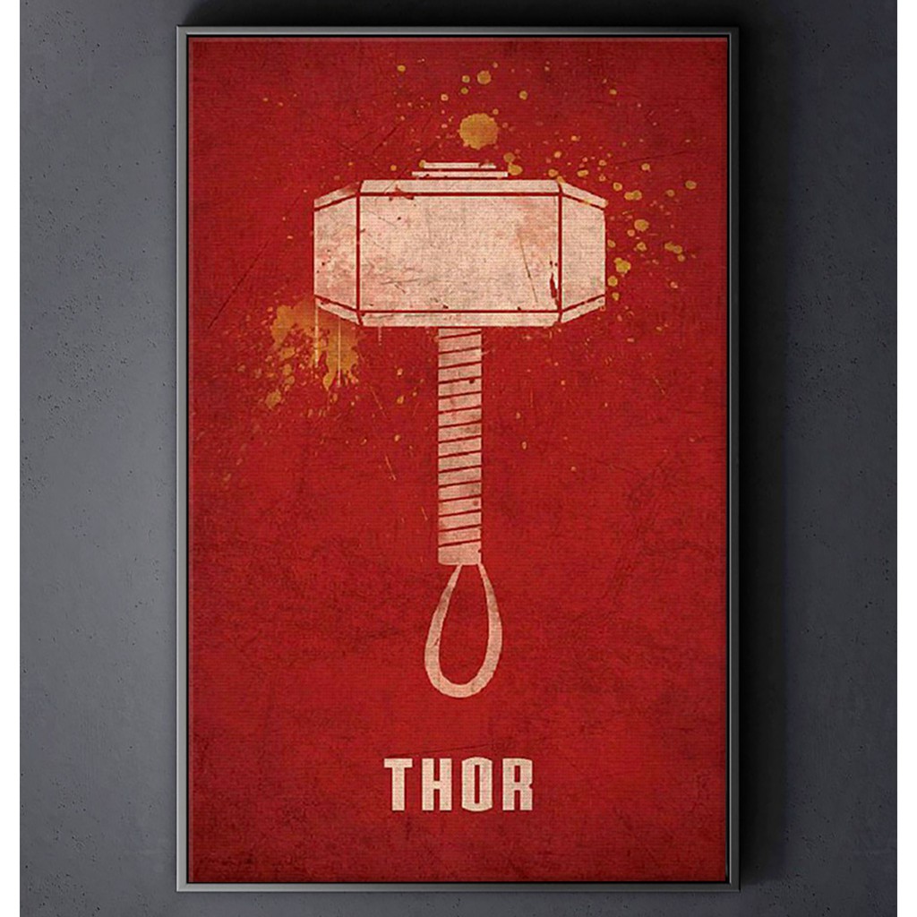 TRANH CANVAS SIÊU ANH HÙNG MARVEL treo tường in theo yêu cầu - THOR 4