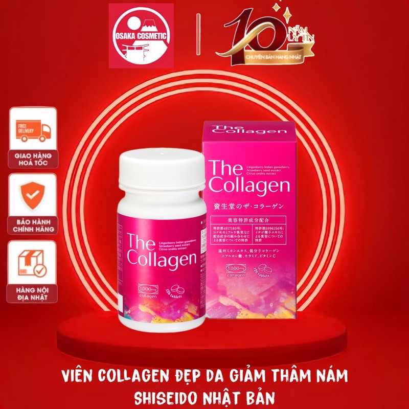 Viên uống The Collagen Shiseido Nhật hộp 126 viên