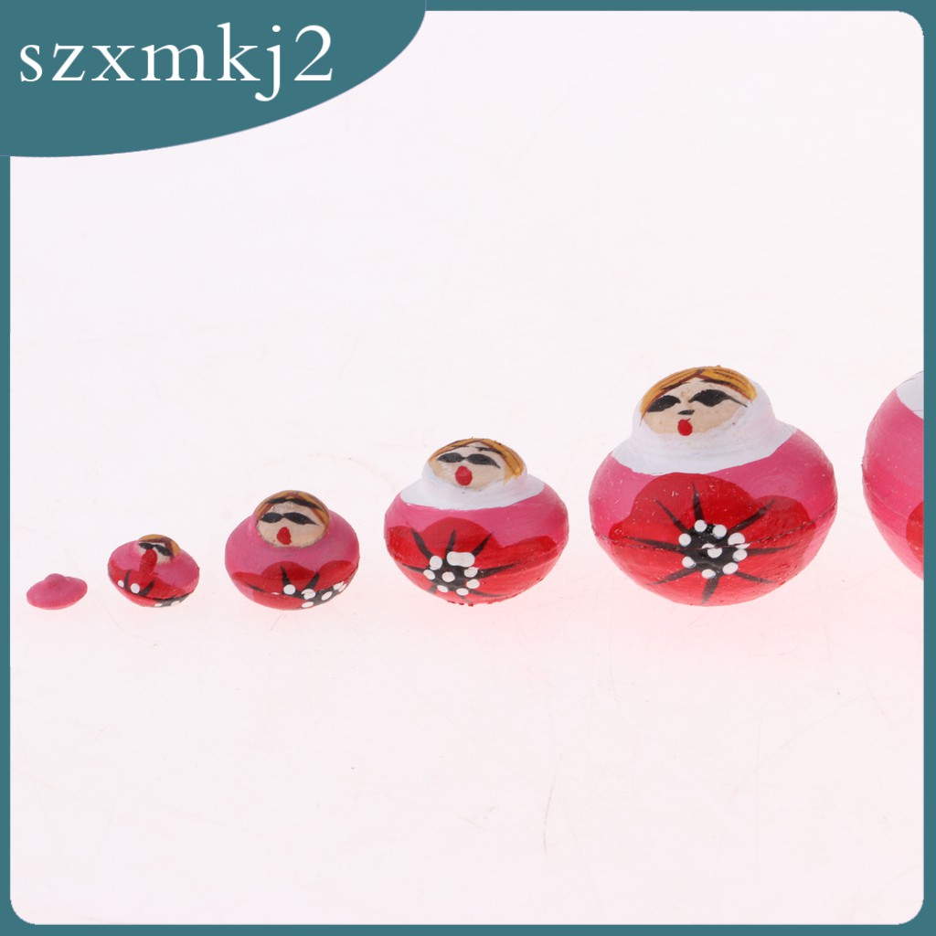 Bộ Búp Bê Nga Matryoshka Matryoshka 10 Món Bằng Gỗ szxmkj2