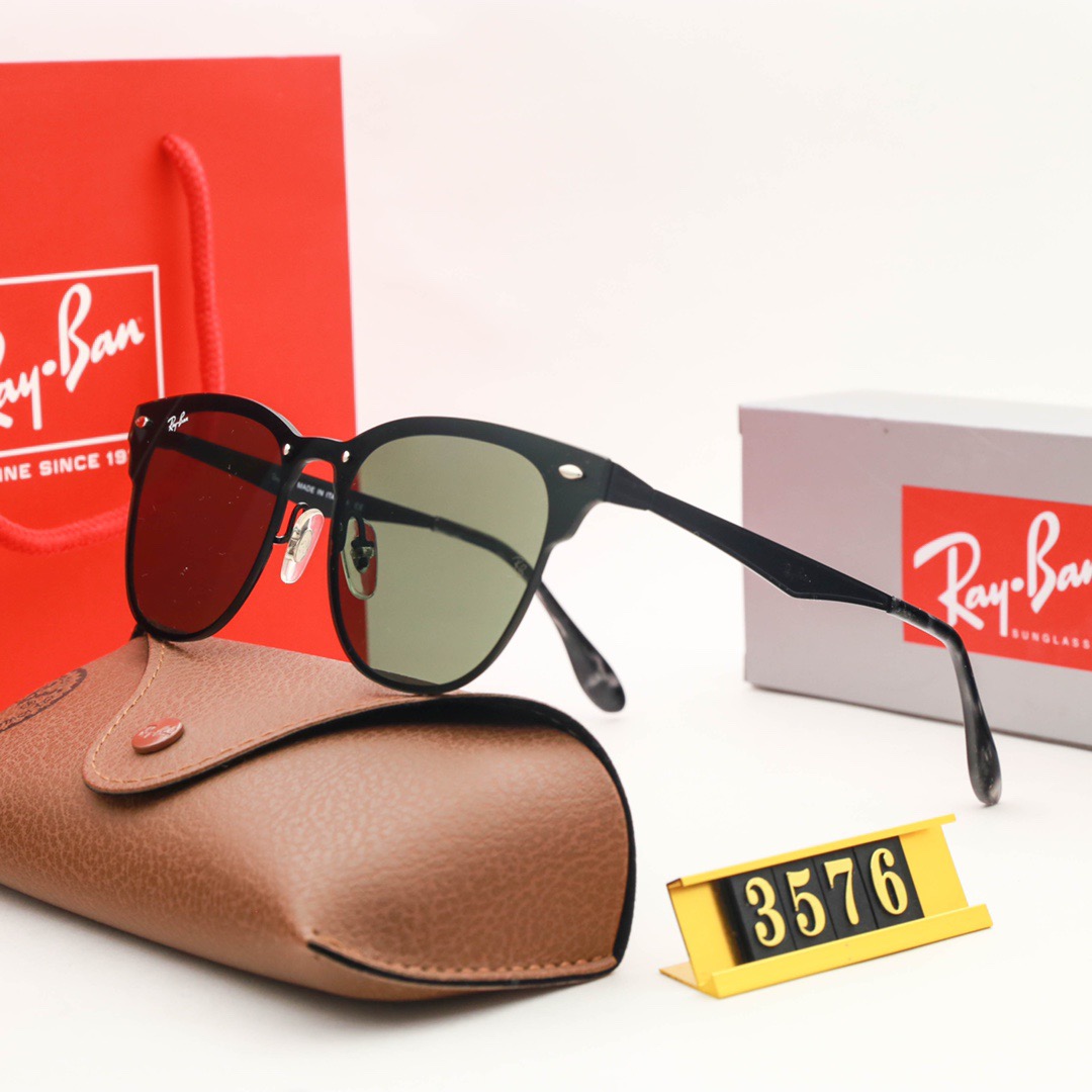 Wayfarer Ray-Ban_ chính hãng Kính râm 2021 Thời trang Hàn Quốc mới Kính râm nam nữ một mảnh Cặp đôi hợp thời trang Du lịch ngoài trời Kính râm lái xes