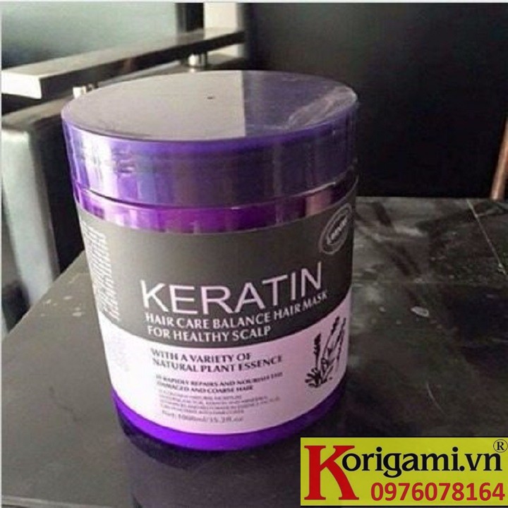 Kem hấp, ủ tóc KERATIN Hàn Quốc1000ml (cho tóc khỏe, hương Lavender)