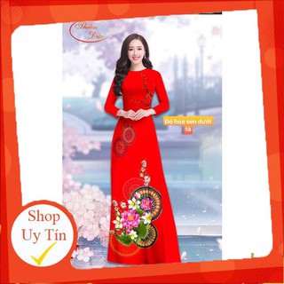 Áo dài truyền thống lụa nhật dài 1m4 cao cấp