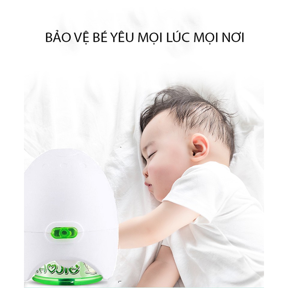 Máy Đuổi Côn Trùng Xông Tinh Dầu Thiên Nhiên - Máy Đuổi Muỗi Mini (Tặng kèm 1 lọ tinh dầu)