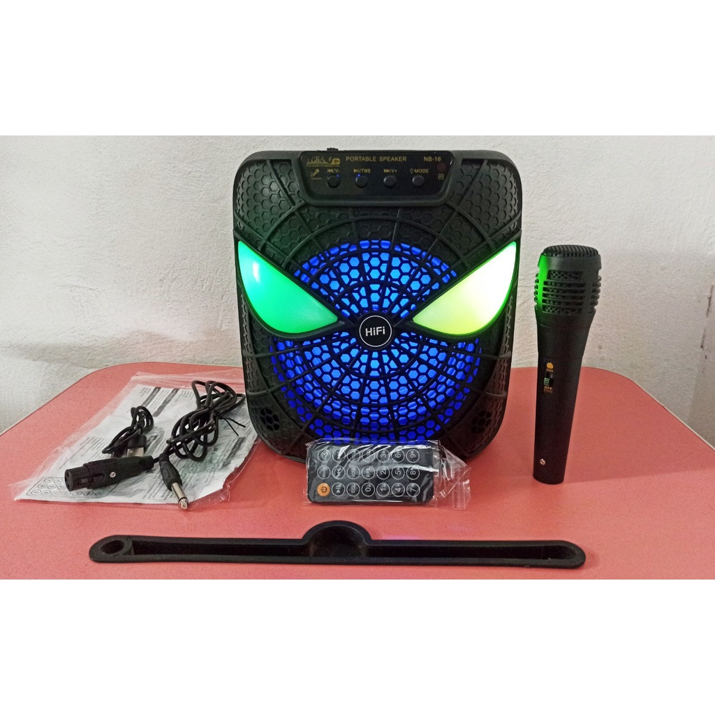Loa hát Karaok, Loa Bluetooth NB-16 tặng kèm 1 mic hát