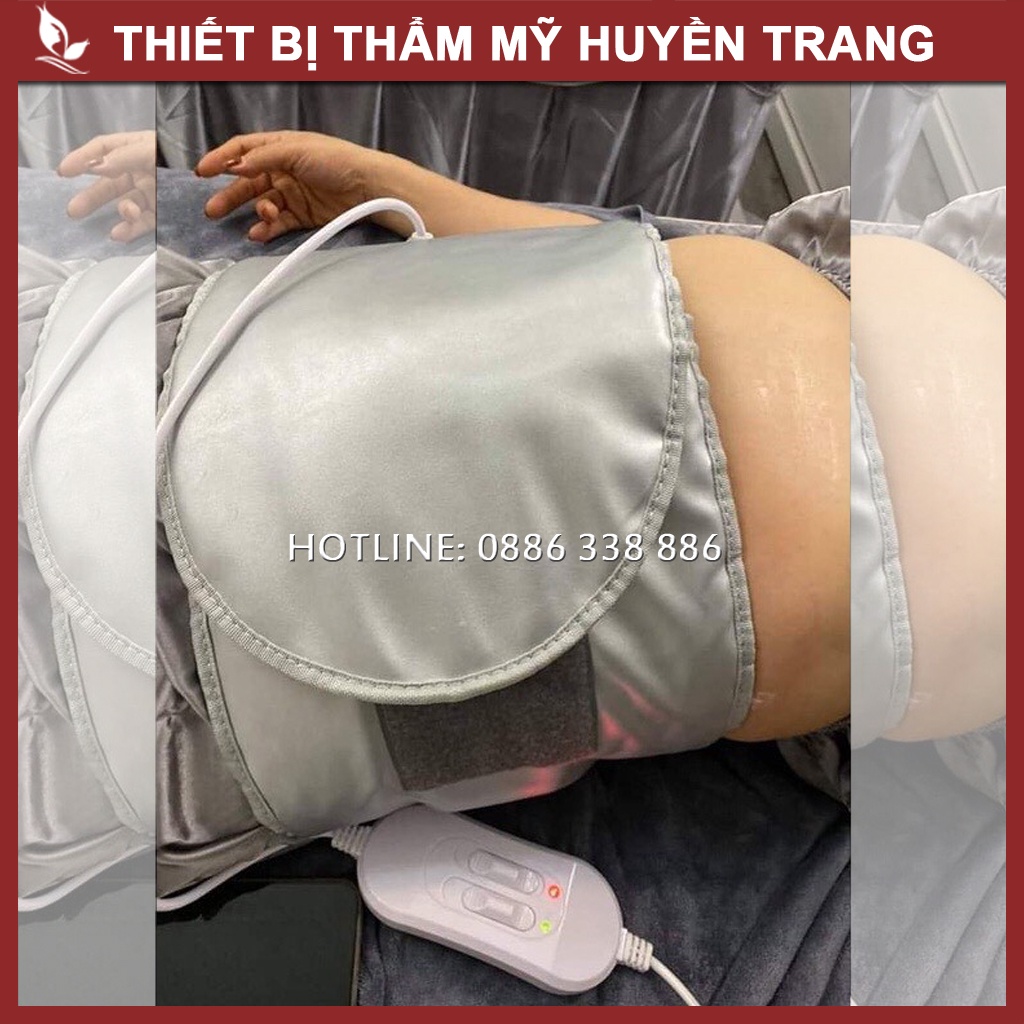 Đai Quấn Nóng Giảm Béo Bụng Kết Hợp RUNG 3 Cấp Độ Làm TAN MỠ BỤNG - Thẩm Mỹ Huyền Trang NANOCEE
