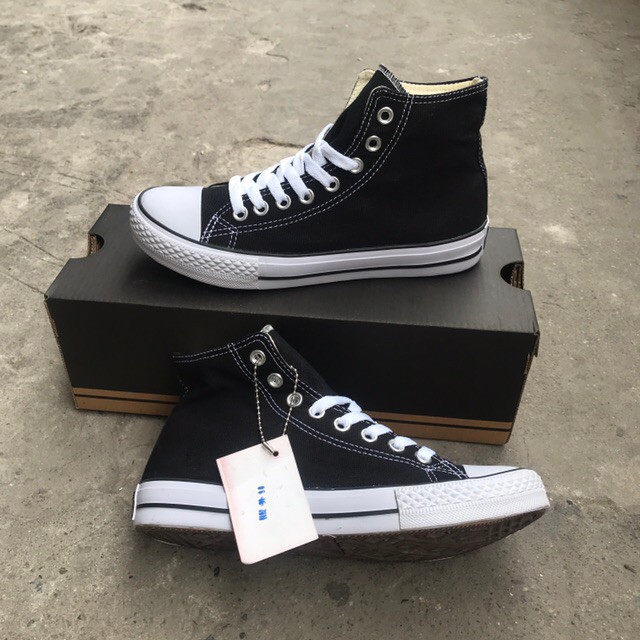 Giày sneaker đen cao cổ (Full box, tag)