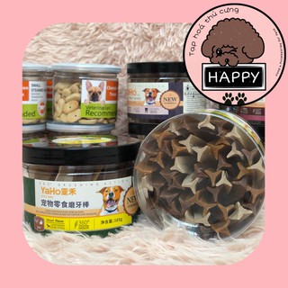 HOẢ TỐC | Bánh thưởng Yaho thanh que xoắn 360 gặm sạch răng 165gr cho chó vị sữa bò gà mix vị - Tạp Hóa Thú Cưng Happy