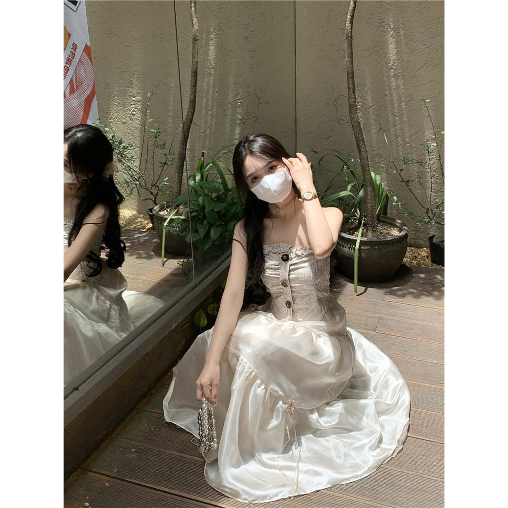 Set Đầm Lưới + Áo Khoác cardigan Chống Nắng Thời Trang Nữ
