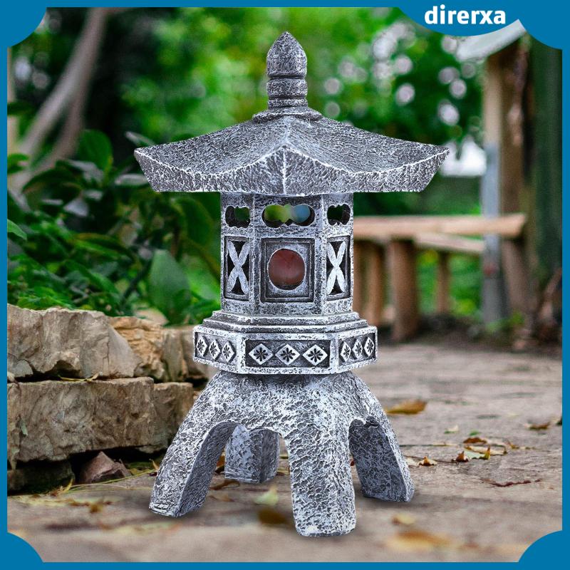 Đèn Lồng Bằng Đá Polyresin Điêu Khắc Trang Trí Lối Đi Sân Vườn Ngoài Trời Châu Á Zen Asia