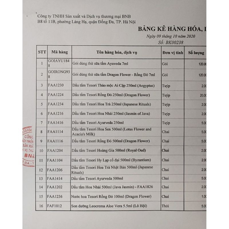 Gói sữa tắm xích Tesori dùng thử 6ml | BigBuy360 - bigbuy360.vn