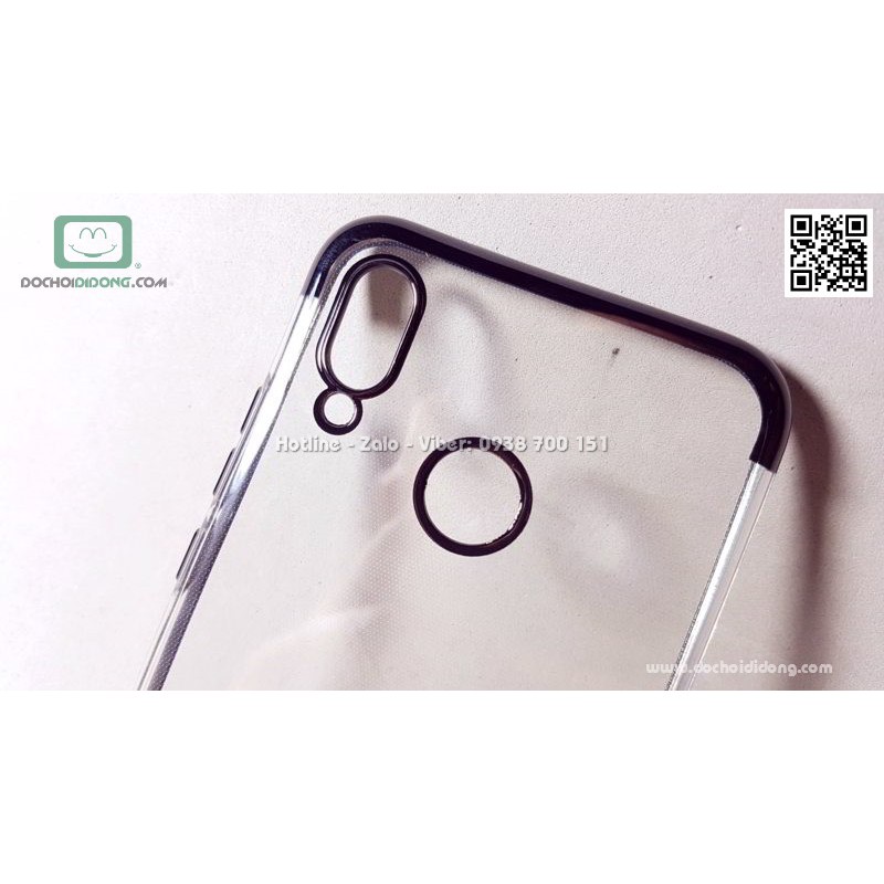 Ốp Lưng Huawei Nova 3e Zacase Dẻo Trong Viền Màu Chống Sốc