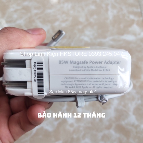 Sạc Macb00k Air Pro 85W magsafe 1 18.5V-4.6A Macb00k A1286 A1343 A1260 A1278 A1243 A1297 A1290 A1229 A1226 A1211 A1151