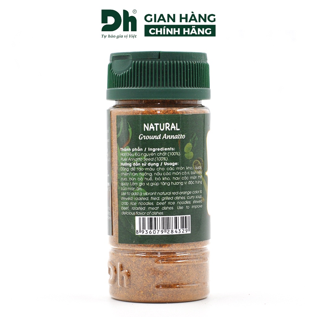 Bột điều đỏ Natural DH Foods chế biến thực phẩm thơm ngon 50gr