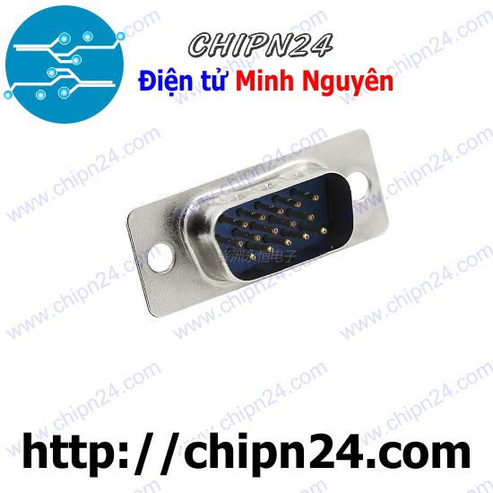 [2 CÁI] DB15 Đực Thẳng (3 hàng chân) cổng VGA