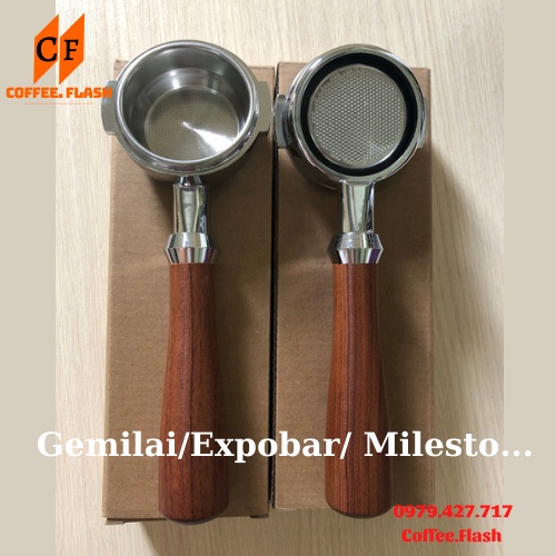 Tay cầm (tay pha) không đáy máy pha cà phê Nouva simonelli, Gemilai, Milesto, Breville...