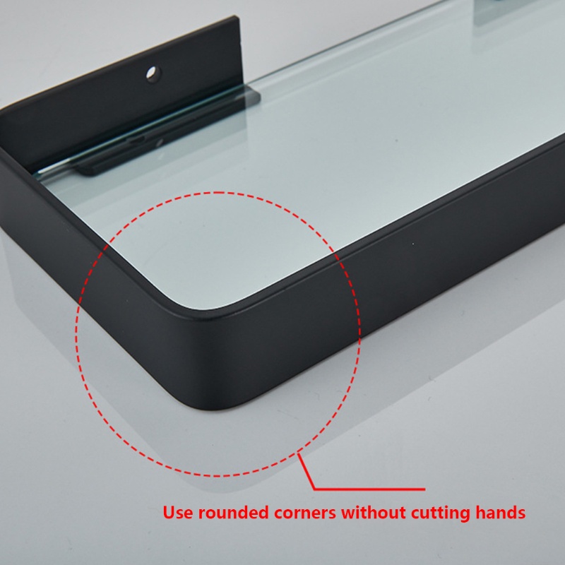 Kệ Kính Cường Lực Đựng Đồ Dùng Nhà Tắm Tiện Dụng