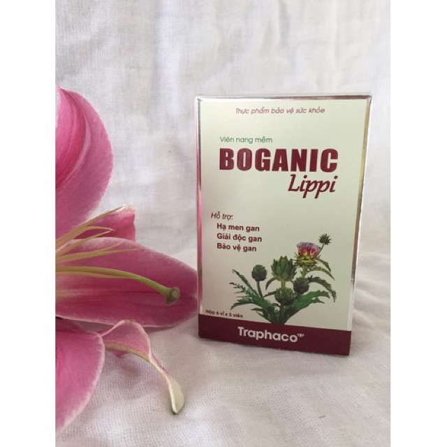 Viên giải độc gan Boganic Lippi - Hộp 30 viên