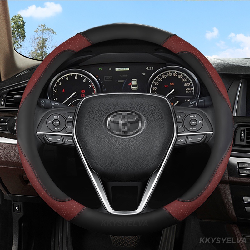 Bọc Vô Lăng Xe Hơi Toyota Fortuner Vios Altis Avanza Vellfire Innova Hilux Harrier chr wish 38cm