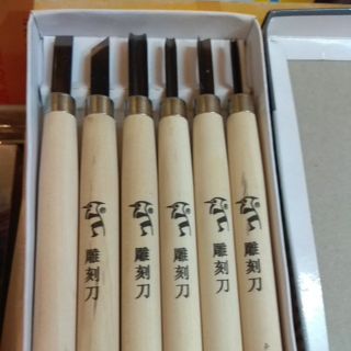 Bộ dao khắc gỗ cán gỗ