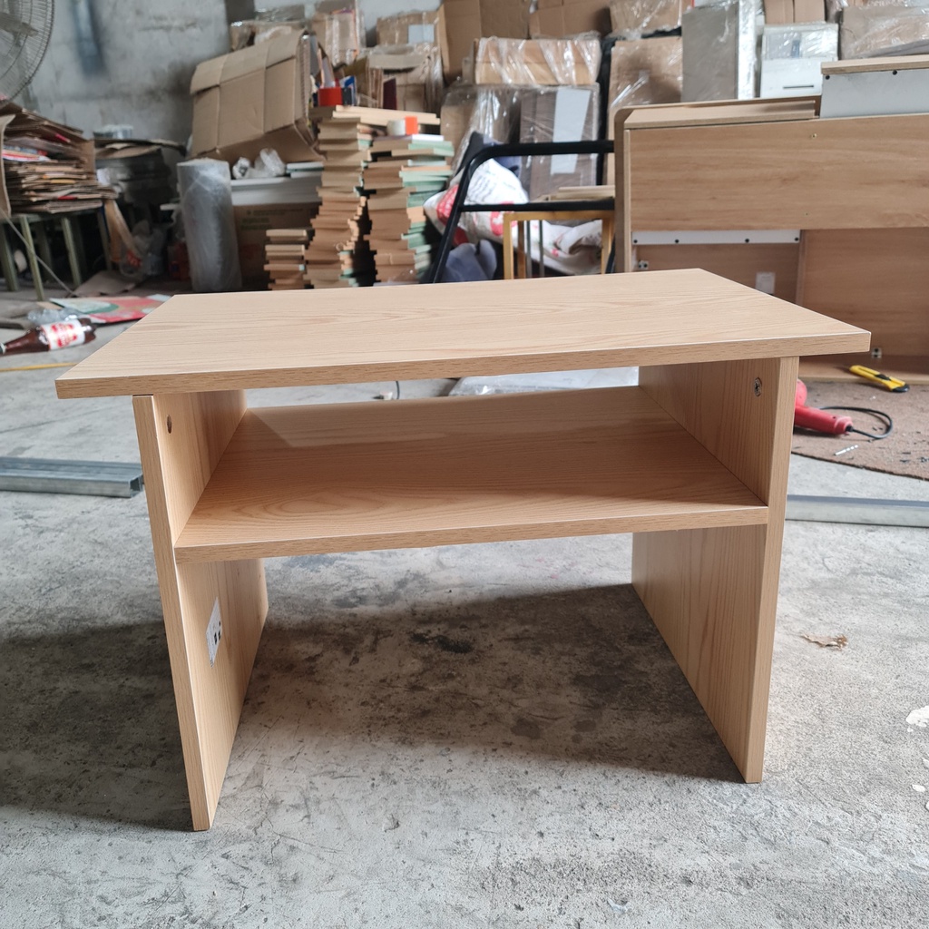 Bàn trà sofa decor phòng khách , Bàn trà bệt kiểu nhật 2 ngăn , bàn uống trà