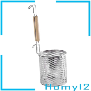 Stainless Steel Mesh Spider Food Dumpling Noodles Strainer Basket 12cm