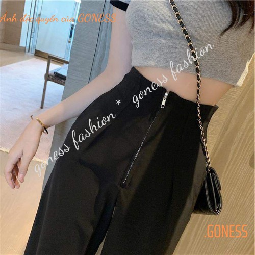 Quần suông ống rộng Goness lưng cao vải cao cấp culottes nữ mặc kéo dài chân - Q01 | BigBuy360 - bigbuy360.vn
