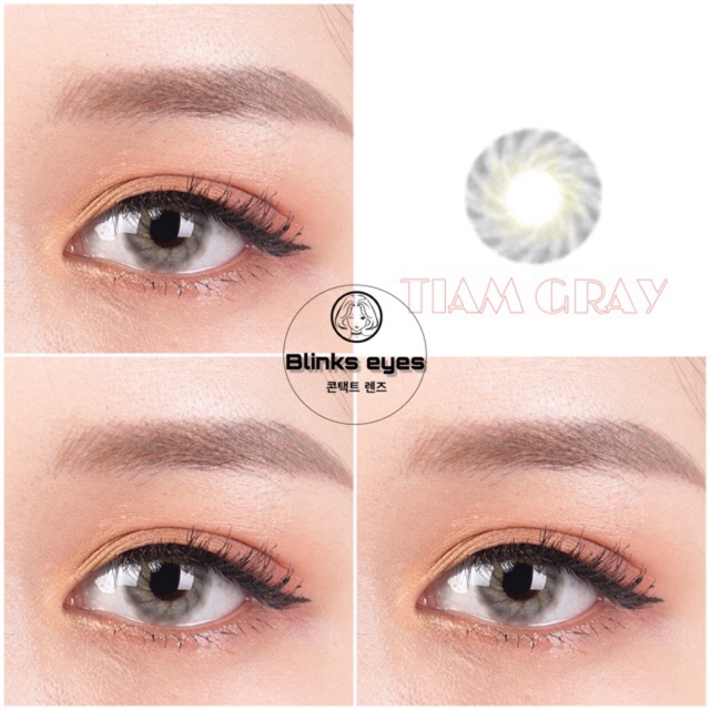 Tiam gray lens [ 0 đến 6 độ] - Hydrogel Silicone Lens kính áp tròng