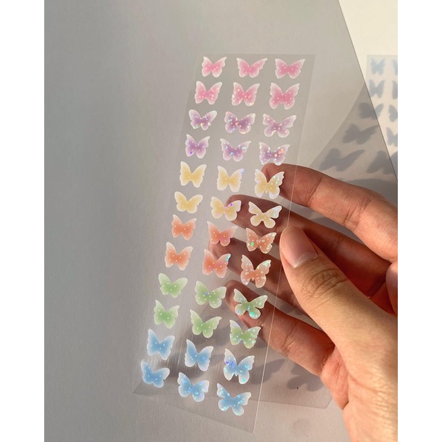 Lacotte | Rainbow Butterfly Sticker Sheet 🦋 nhãn dán trang trí