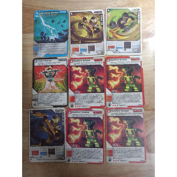 10 Thẻ Bài Ninjago Fake Cũ