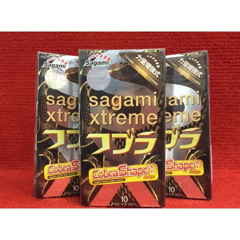 Bao cao su SAGAMI Xtreme Cobra (Hộp 10 chiếc )[Hibabay+]
