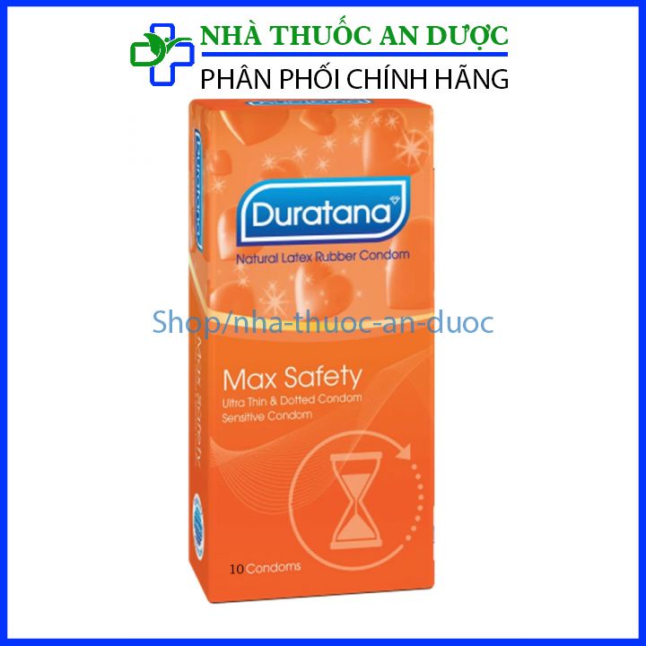 - Bao cao su Duratana - bcs gân gai siêu bôi trơn Hộp 10 chiếc
