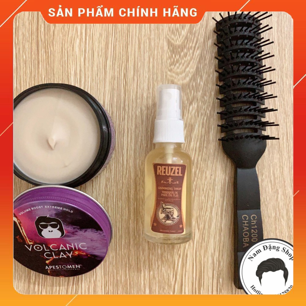 [CHẤT LƯỢNG] [CHÍNH HÃNG TEM SMS] Sáp Vuốt Tóc Volcanic Clay Version 4 + Tặng Reuzel Grooming Tonic 20ml + Tặng Lược Ch