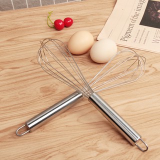 Phới Đánh Trứng,Dụng Cụ Đánh Trứng, Phới Lồng Tròn Inox cầm tay tiện lợi