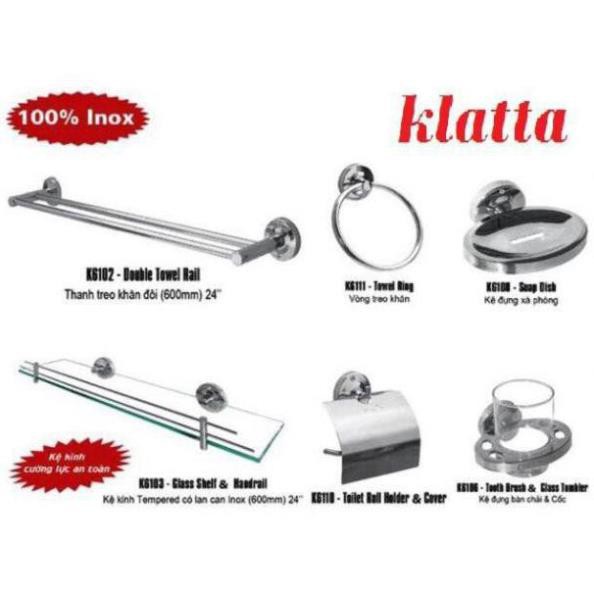 [GIÁ SỐC] [FREESHIP] [GIÁ SỐC] [FREESHIP] Bộ phụ kiện nhà tắm 6 món Klatta chất liệu 100% Inox (kèm video và ảnh thật)