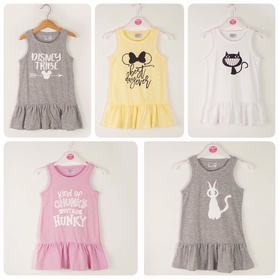 Váy Đầm Bé Gái hãng Original Korea &amp; kids xuất Hàn chất thun 100% cotton mềm mát xinh xắn XanhHouse