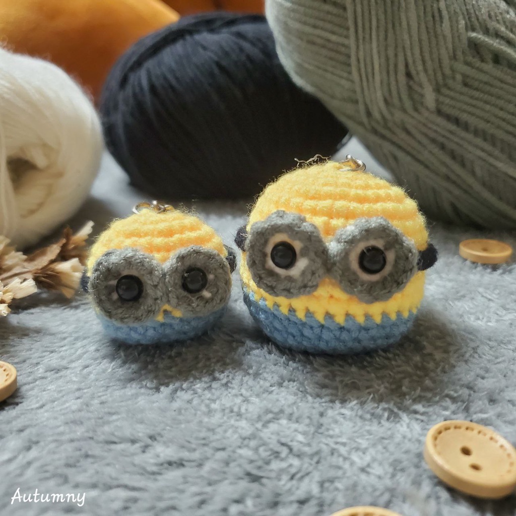 Móc khóa Minion bằng len handmade - Amigurumi - Quà tặng người thân, bạn bè, quà tặng sinh nhật, ...