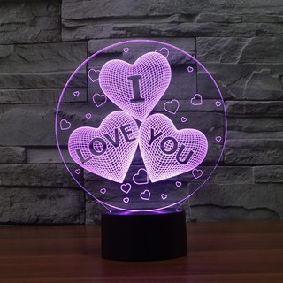 LED 3D trái tim