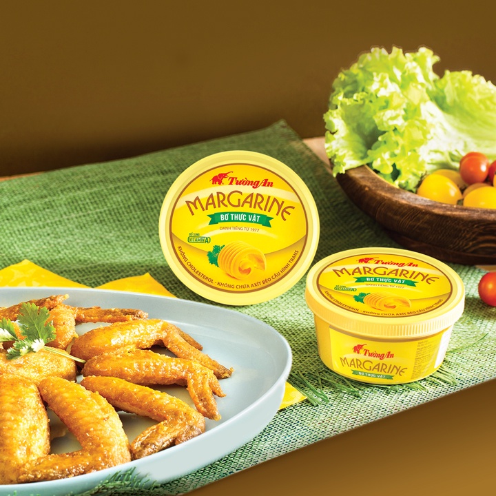 Bơ Thực Vật Margarine Tường An Giàu Omega Và vitamin A, D, E (Hũ 80g)