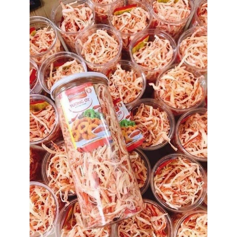 Mực xé sợi hấp nước dừa