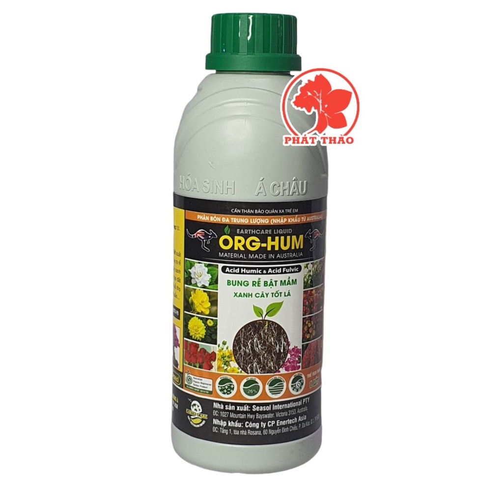 Phân Bón Lá Org Hum 1 lít- giúp cây tăng khả năng hấp thụ, phát triển mạnh