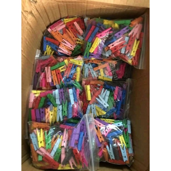 Kẹp gỗ + dây treo sản phẩm